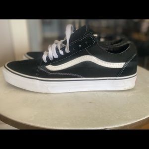 Vans old school black and white. Size 10 men’s